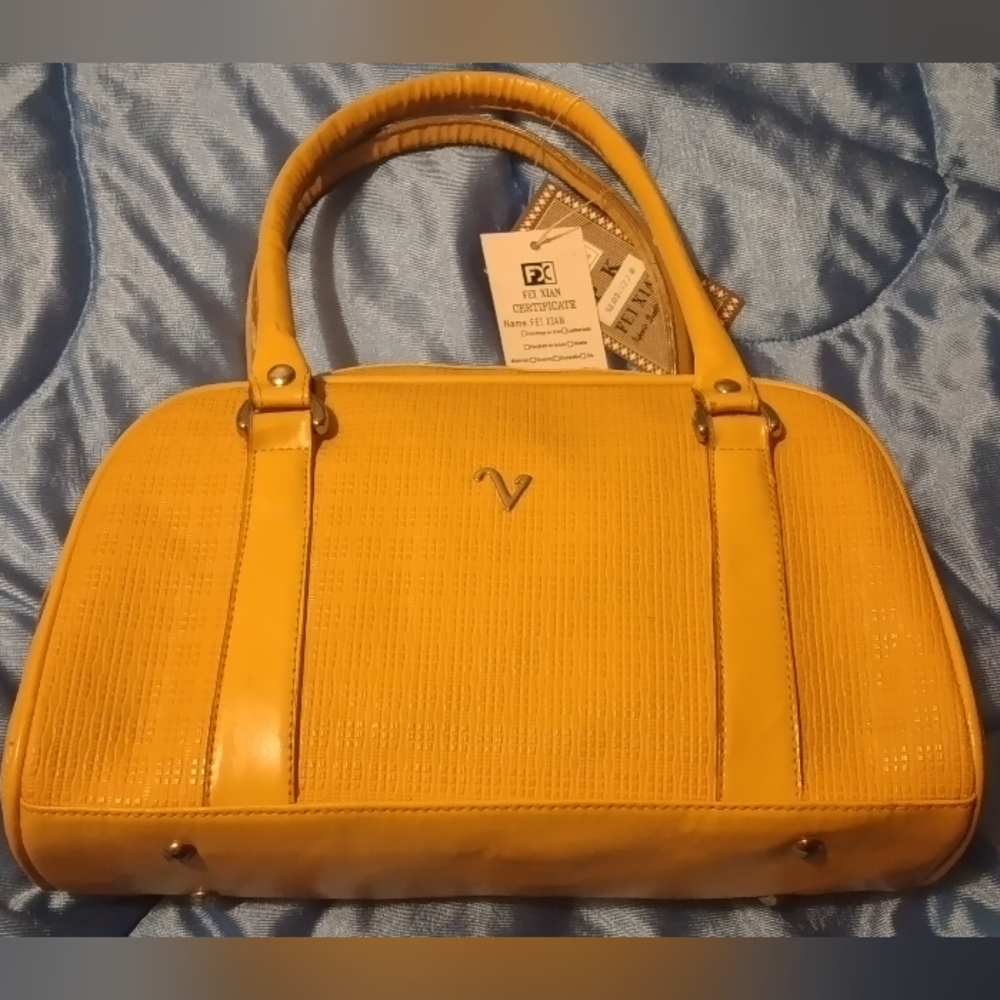 Mustard Colored Woman's Handbag